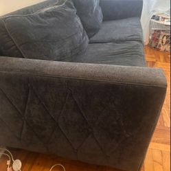 Blue Sofa/Bed. 