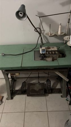 Industrial Sewing Machine (table and motor)