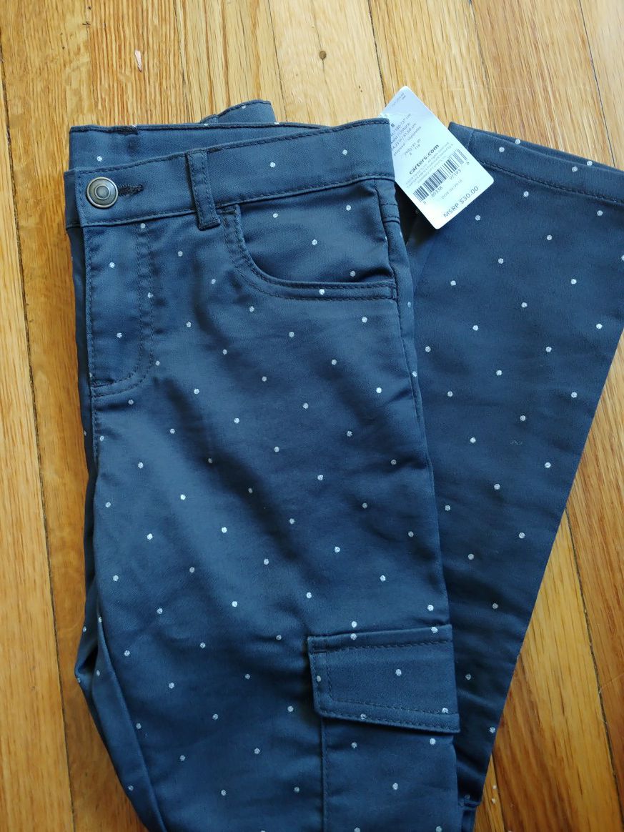New girls pants- pockets - size 8 Carter's