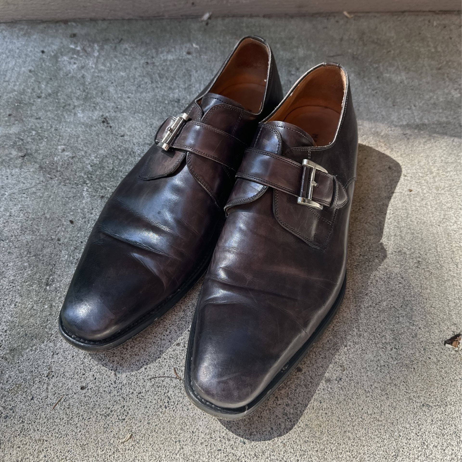 Magnanni “Marco” Men's single monk strap dress shoes sz10
