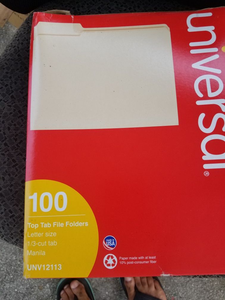 Universal Manila Folder 100