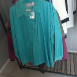 Brand New Turquoise Jacket/Shirt