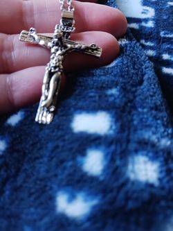 Stainless Steel Crucifix With Chain
