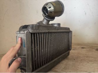 aluminum intercooler with blow off valve