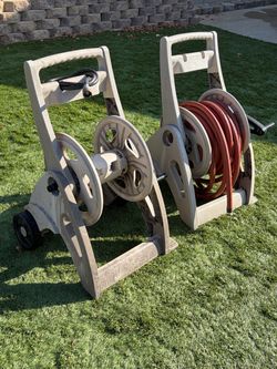 Suncast Garden Hose Reel Cart - 100ft contractor hose
