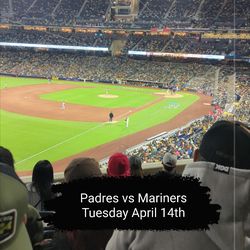 Padres v Mariners - Four tickets - Tuesday, Apr 14