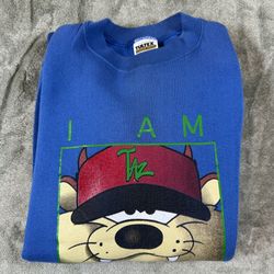Vintage 90s Tultex Looney Tunes Tasmanian Devil crewneck sweatshirt XL