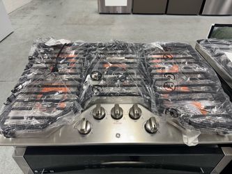 30” or 36” gas cooktops with one year manufacturer warranty