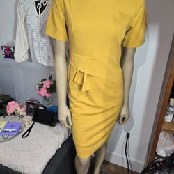 Dress Mostaza Size S/m New