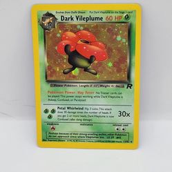 Dark Vileplume Pokemon - Team Rocket Holo Vintage Rare 13/82 Near Mint