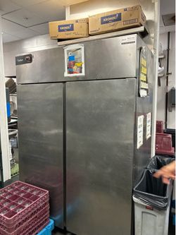 Delfield Stainless Steel Double Door Freezer
