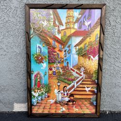 Cuadro Rústico De Paisajes