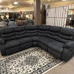 Reclining Sectional In Stock For Fast Delivery 