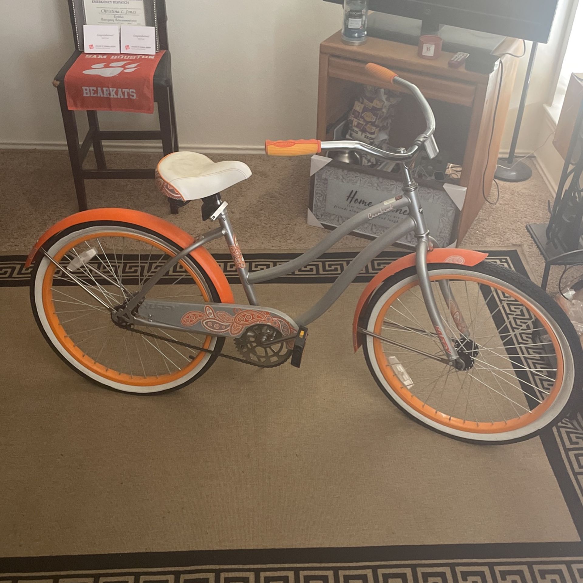 Orange Cranbrook Cruiser Bike