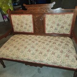 Victorian Eastlake Settee 