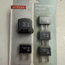 EMBARK TRAVEL ADAPTER PLUG SET