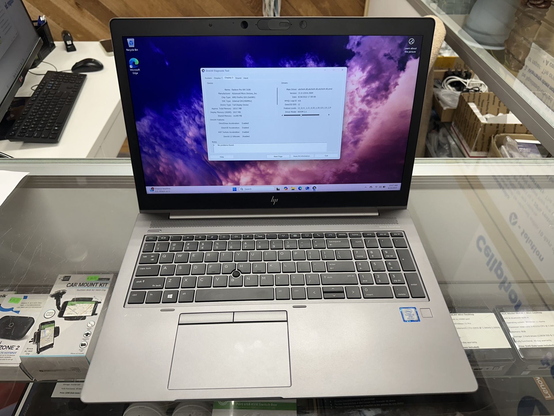 HP Zbook 15u G5 15.6 inch core i7-8th gen 32GB RAM 1TB SSD