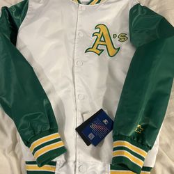 New Oakland A’s Starter Jacket Men’s Small