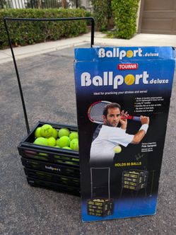 Tourna Ballport Deluxe Tennis Ball Hopper w/ Wheels – Never Used