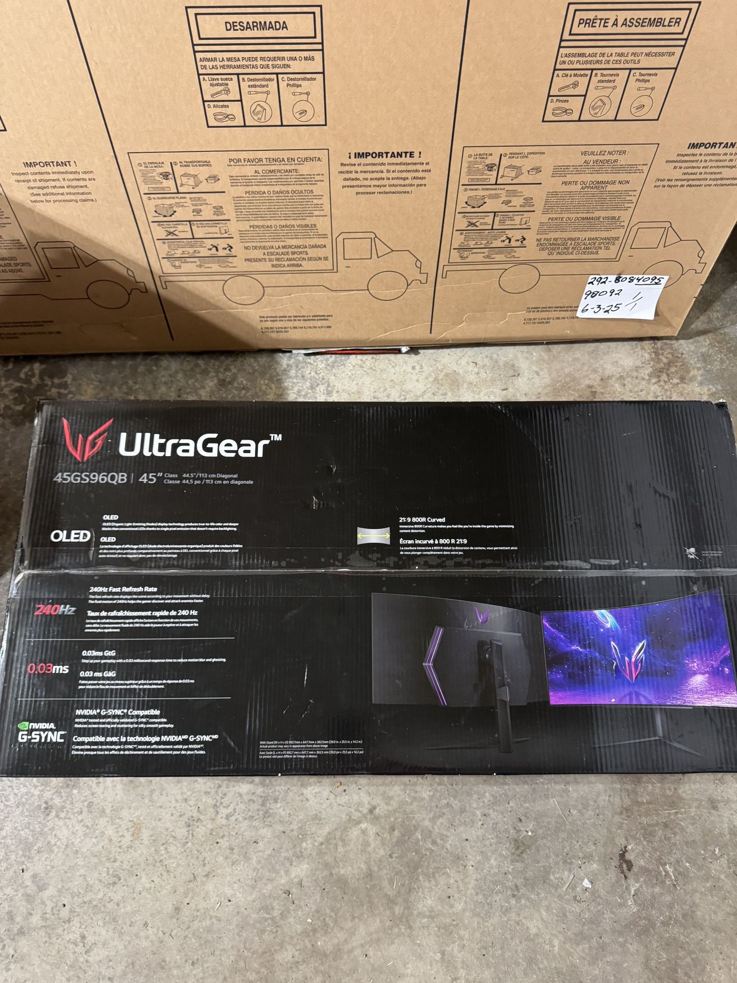 Lg 45 Inch OLED Ultra wide Monitor