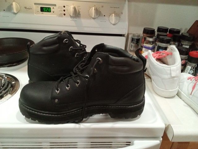 Men's Black Sketchers Boot  (Size 14, X Wide)