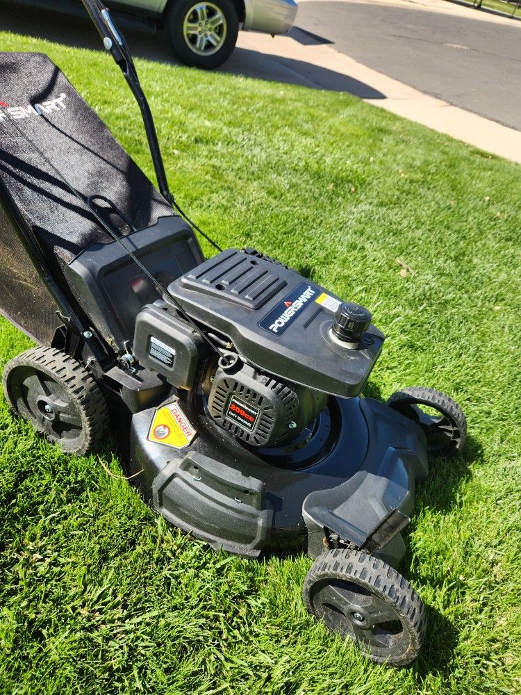 Power Smart 21-in 209cc 7 HP Like Brand New Rwd Self-propelled Lawn Mower With Bag 3 In 1 Extremely Nice