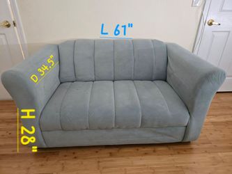 Suede Loveseat