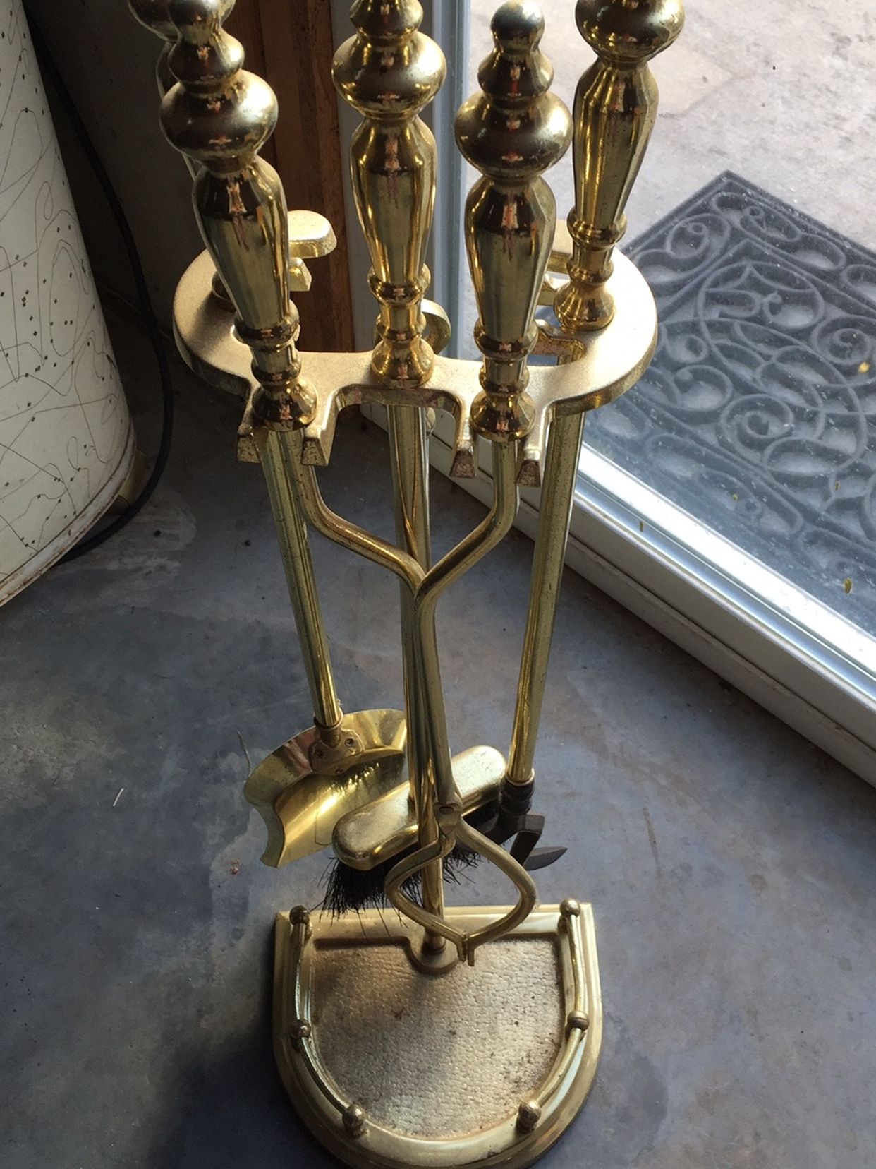 Metal Fireplace Tool Set
