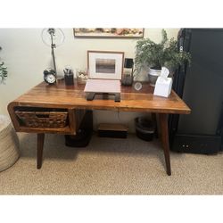 Reclaimed wood desk