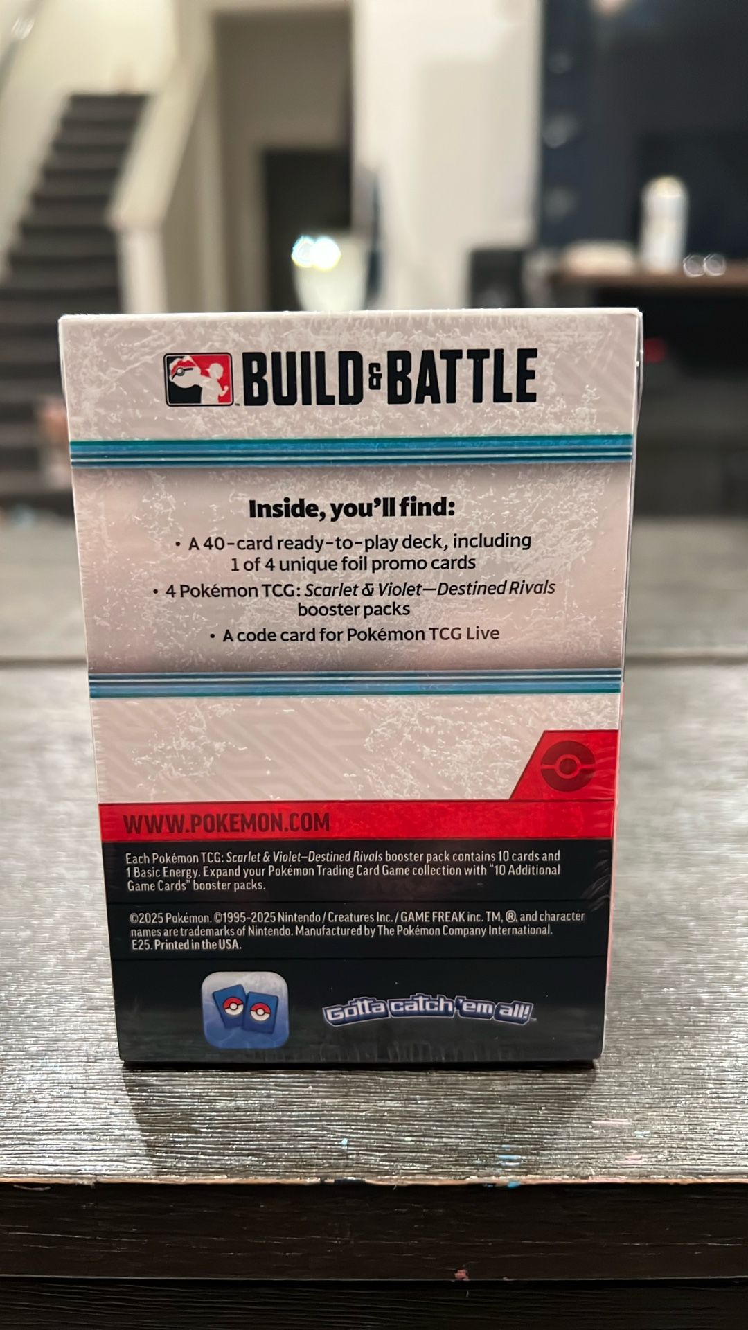 Pokmon TCG : Destined Rivals Build & Battle Box - Factory Sealed, English,  6+ Age Pokemon Build & Battle Box