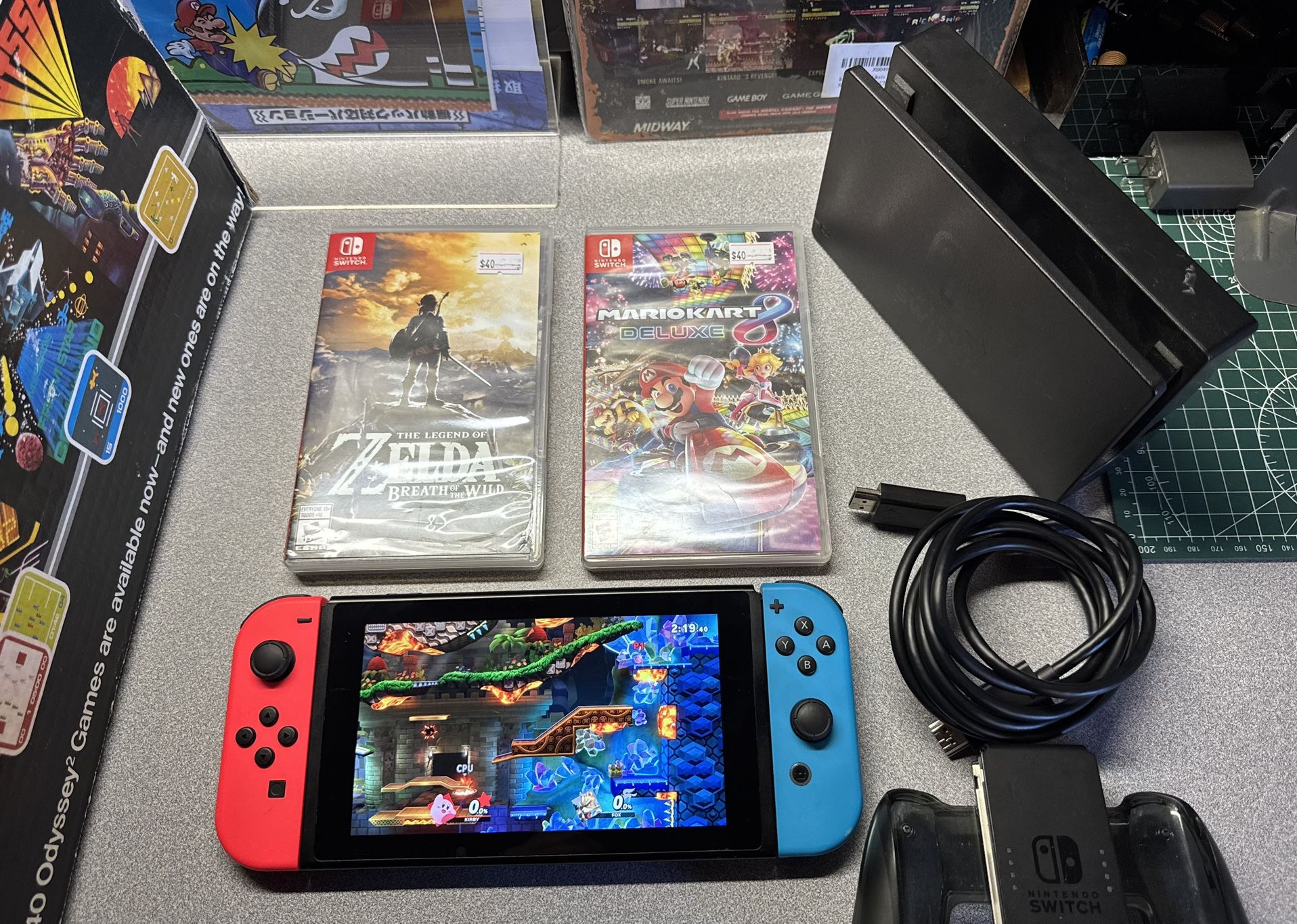 Nintendo Switch Bundle with Zelda and Mario Kart