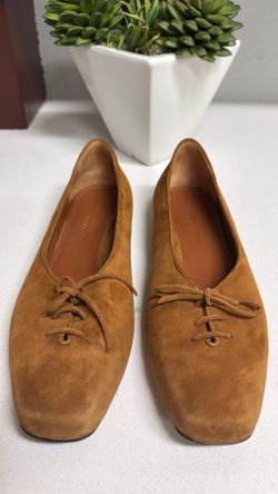 Elegant Brown Suede Lace-Up Loafers