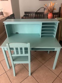 Desk and chair