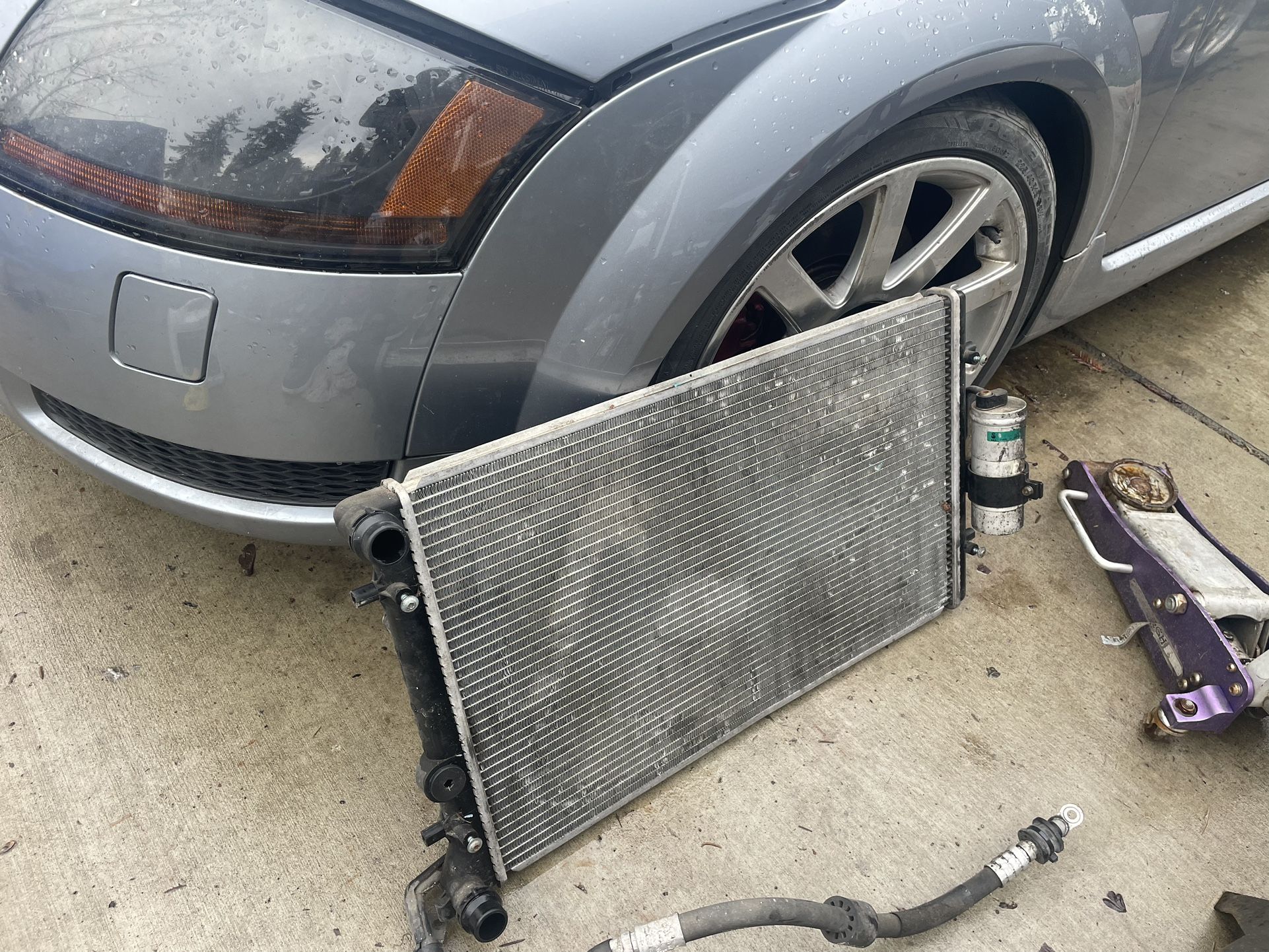 Audi VW Radiator Ac Condenser