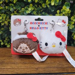 Monchhichi X Hello Kitty Keychain Accessory Pack