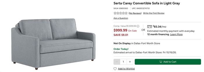 Queen Sleeper sofa BRAND NEW