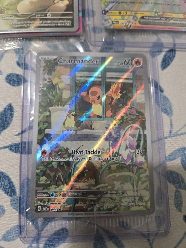 Pokemon Tcg Charmander Obsidian Flames Promo Snorlax, 151 Mew Card Collection Lot 
