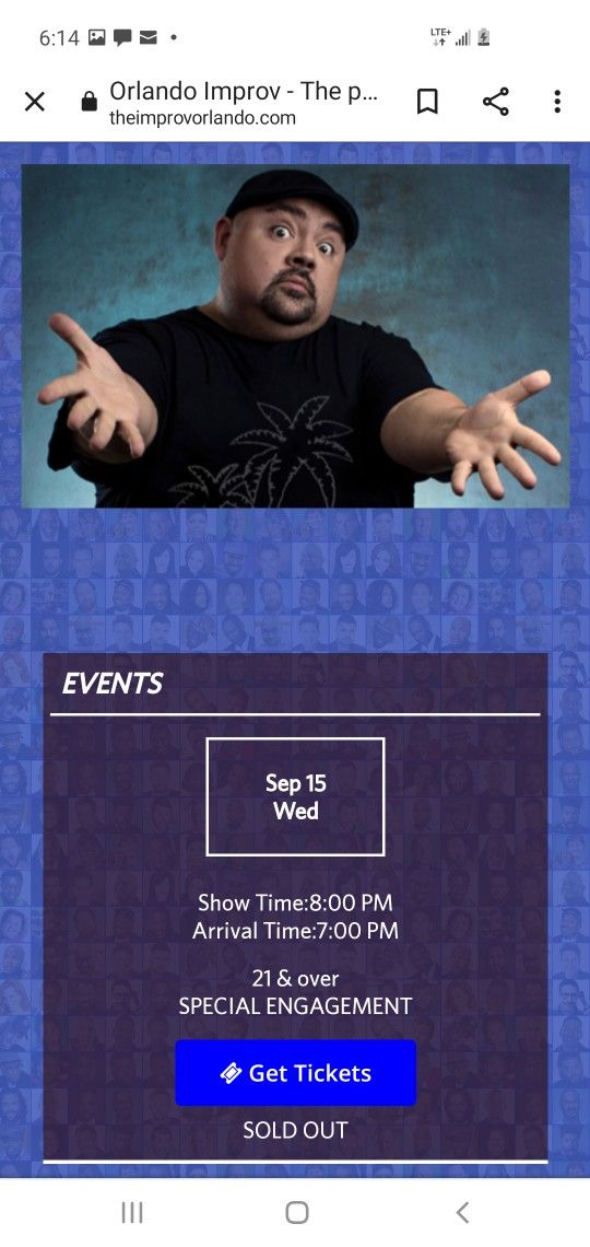 Gabriel Iglesias "FLUFFY" Wednesday 9/15