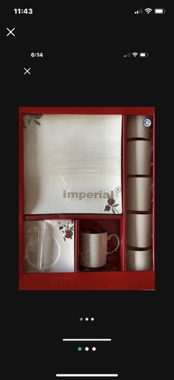 Espresso Set And Dessert Plate Set For 6