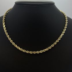 Gold Rope Chain 14K New 