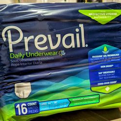 Pack Of 3 prevail Adult Diapers 48 Diapers