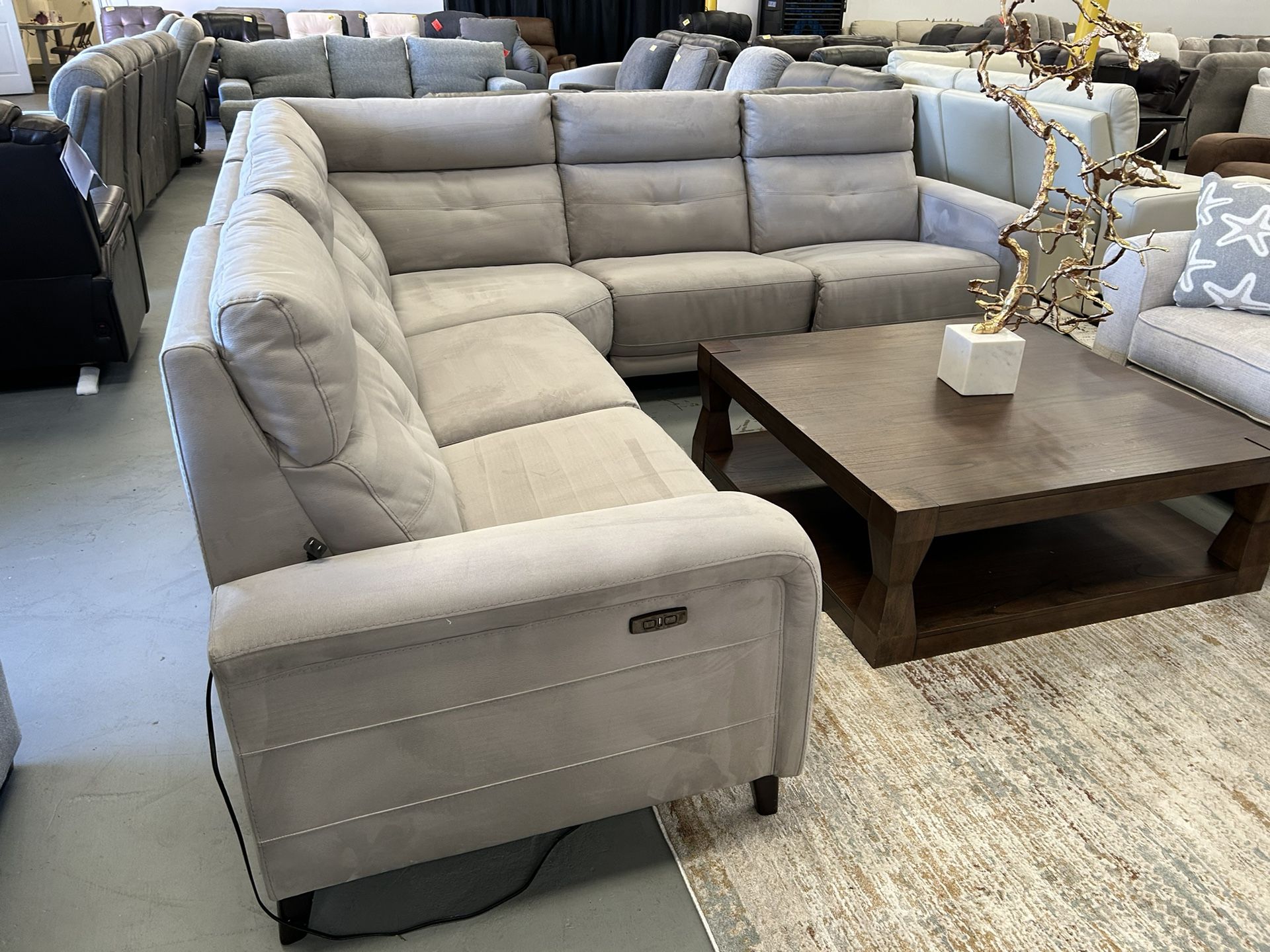 Modular Fabric Sectional Recliner