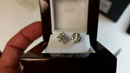 3.33 Carat Earrings Gorgeous Sparkle!!