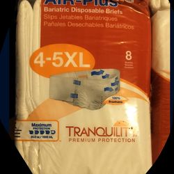 Tranquility Air-Plus Bariatric Disposable Briefs