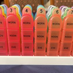 Monthly Pill Organizer 4 Times A Day. 