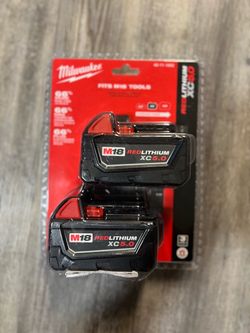 Milwaukee M18 RedLithium XC5.0 Battery 2-Pack