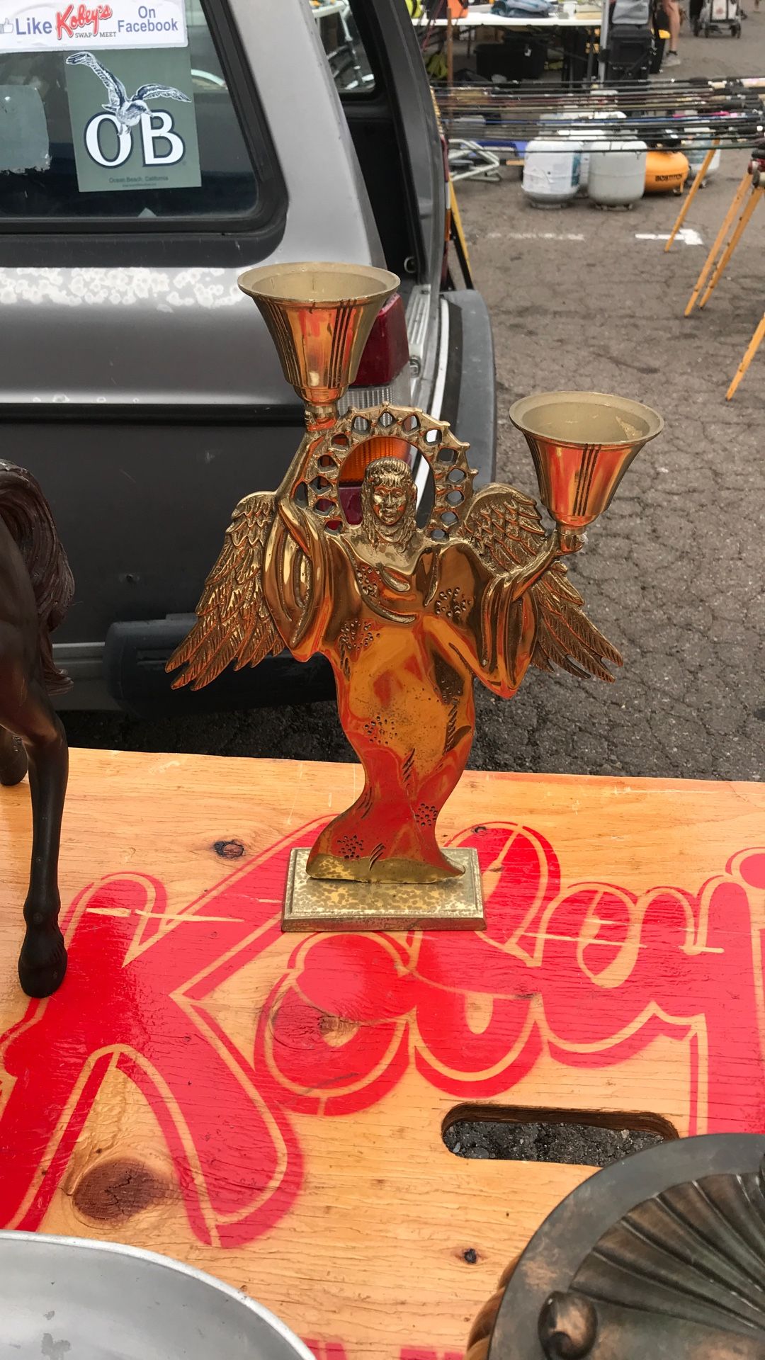 Vintage Angel Sculpture/candle Holder