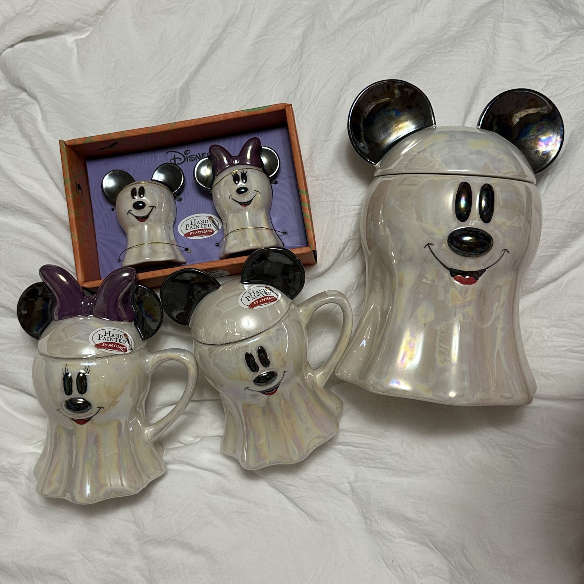 Disney Lot Iridescent Mickey And Minnie 