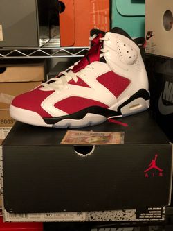 NEW 2021 NIKE AIR JORDAN 6 RETRO “Carmine” Sz10