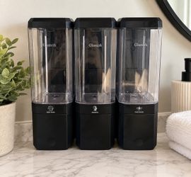 Glumzrk 3-in-1 Wall-Mount Bathroom Dispenser